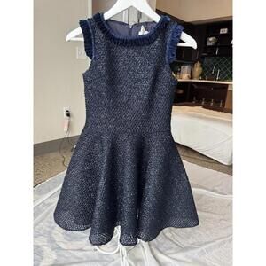 David Charles Black Label Dress Girls 12 Years Navy